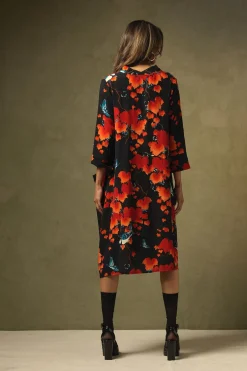 One Hundred Stars Acer Black Asymmetric Dress|Women Dresses