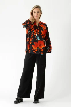 One Hundred Stars Acer Black Darcy Shirt|Women Tops