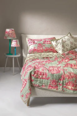 One Hundred Stars Ancient Column Pink Bedspread| Bedspreads & Pillow Shams