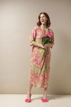 One Hundred Stars Ancient Columns Olive Rachel Dress|Women Dresses