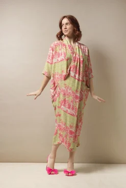 One Hundred Stars Ancient Columns Olive Rachel Dress|Women Dresses