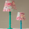 One Hundred Stars Ancient Columns Pink 8" Tapered Lampshade| Lighting