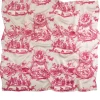 One Hundred Stars Ancient Columns Pink Silk Scarf| Scarves