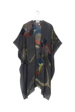 One Hundred Stars Bird Ink Wool Throwover|Women Wool Throwovers