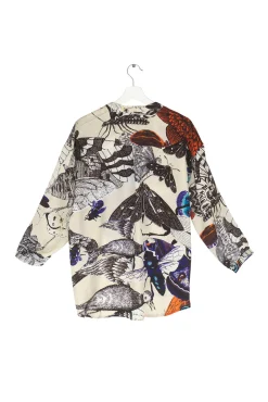One Hundred Stars Butterflies Cobalt Darcy Shirt|Women Tops