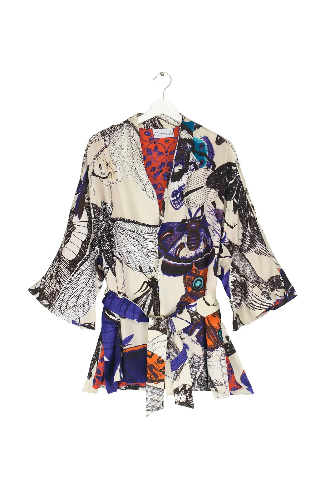 One Hundred Stars Butterflies Cobalt Wrap Jacket|Women Wrap Jackets