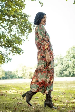 One Hundred Stars Country Toile Berry Abbi Dress|Women Dresses