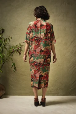 One Hundred Stars Country Toile Berry Rachel Dress|Women Dresses