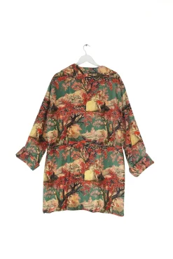 One Hundred Stars Country Toile Berry Velvet Boyfriend Jacket|Women Velvet Coats