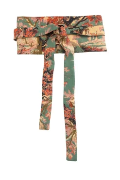 One Hundred Stars Country Toile Obi Belt| Belts