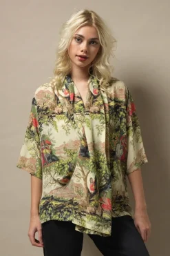 One Hundred Stars Country Toile Rachel Top|Women Tops