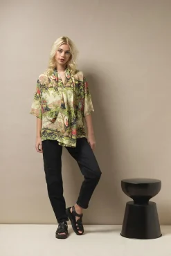 One Hundred Stars Country Toile Rachel Top|Women Tops