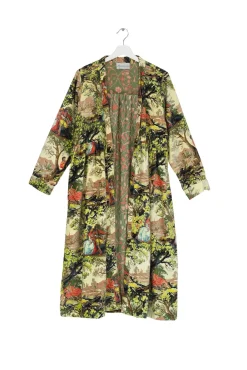 One Hundred Stars Country Toile Velvet Duster Coat|Women Velvet Coats