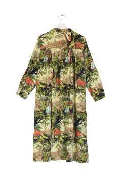 One Hundred Stars Country Toile Velvet Duster Coat|Women Velvet Coats