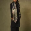 One Hundred Stars Daisy Black Wool Scarf| Wool Scarves