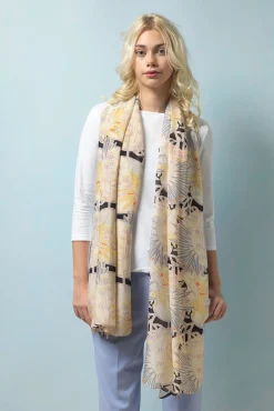 One Hundred Stars Deco Daisy Mauve Scarf| Scarves