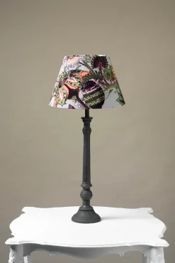 One Hundred Stars Eccentric Blooms Putty 14" Tapered Lampshade| Lighting