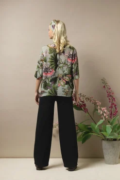 One Hundred Stars Eccentric Blooms Putty Rachel Top|Women Tops