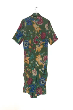 One Hundred Stars Flower Vase Green Rachel Dress|Women Dresses