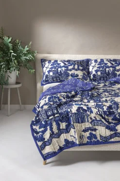 One Hundred Stars Giant Willow Blue Bedspread| Bedspreads & Pillow Shams