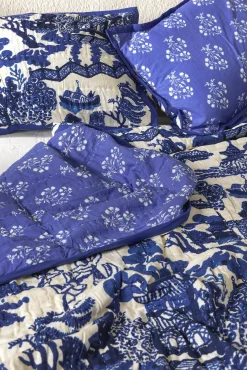 One Hundred Stars Giant Willow Blue Pillow Shams| Bedspreads & Pillow Shams