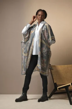 One Hundred Stars Handkerchief Grey Throwover|Women Throwovers