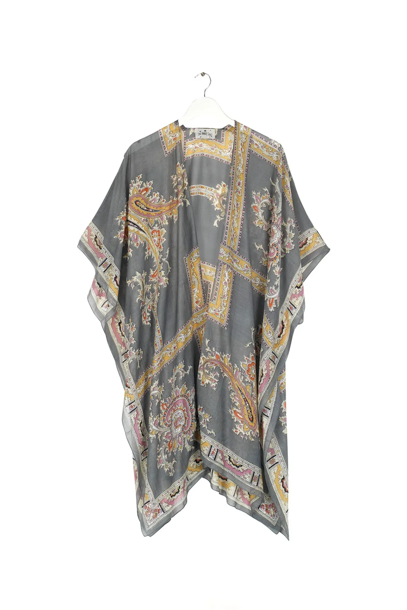 One Hundred Stars Handkerchief Grey Throwover|Women Throwovers