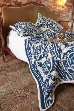 One Hundred Stars Jaipur Blue Bedspread| Bedspreads & Pillow Shams