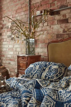 One Hundred Stars Jaipur Blue Pillow Shams| Bedspreads & Pillow Shams