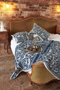 One Hundred Stars Jaipur Blue Pillow Shams| Bedspreads & Pillow Shams