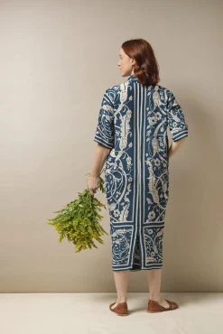 One Hundred Stars Jaipur Blue Rachel Dress|Women Dresses