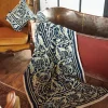 One Hundred Stars Jaipur Blue Velvet Throw| Velvet Throws