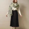 One Hundred Stars Kew Etched Floral Fern Scarf| Scarves