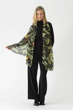 One Hundred Stars Kew Evergreen Black Scarf| Scarves