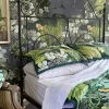 One Hundred Stars Kew Hydrangea Lime Pillow Shams| Cushions