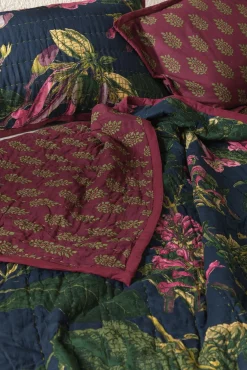 One Hundred Stars Kew Magnolia Blue Bedspread| Bedspreads & Pillow Shams