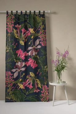 One Hundred Stars Kew Magnolia Blue Linen Panel| Curtains