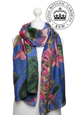 One Hundred Stars Kew Magnolia Purple Scarf| Scarves