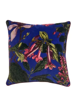 One Hundred Stars Kew Magnolia Purple Velvet Square Cushion| Cushions