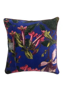 One Hundred Stars Kew Magnolia Purple Velvet Square Cushion| Cushions