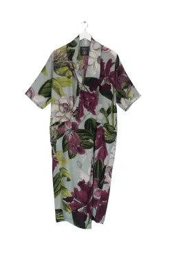 One Hundred Stars Kew Protea Duck Egg Rachel Dress|Women Dresses