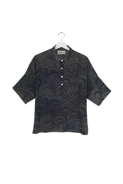 One Hundred Stars Marbled Indigo Pippa Top|Women Tops