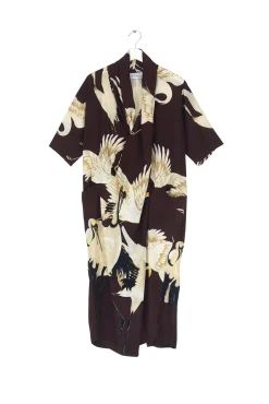 One Hundred Stars Stork Burgundy Rachel Dress|Women Dresses