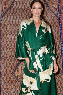 One Hundred Stars Stork Forest Palazzo Pant|Women Palazzo Pants