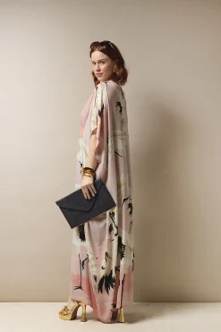 One Hundred Stars Stork Pink Margeux Kaftan|Women Dresses