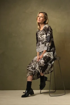 One Hundred Stars Sunburst Grey Asymmetric Dress|Women Dresses