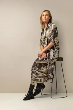 One Hundred Stars Sunburst Grey Rachel Dress|Women Dresses