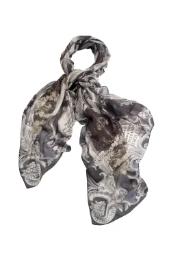 One Hundred Stars Sunburst Grey Scarf| Scarves