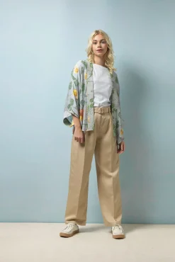 One Hundred Stars Sweet Pea Kimono|Women Short Kimonos