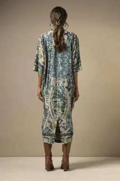 One Hundred Stars Tapestry Sea Blue Rachel Dress|Women Dresses